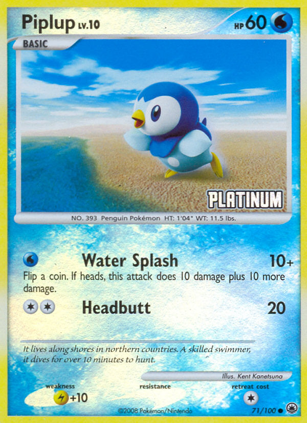 Majestic Dawn Piplup #71 Promo